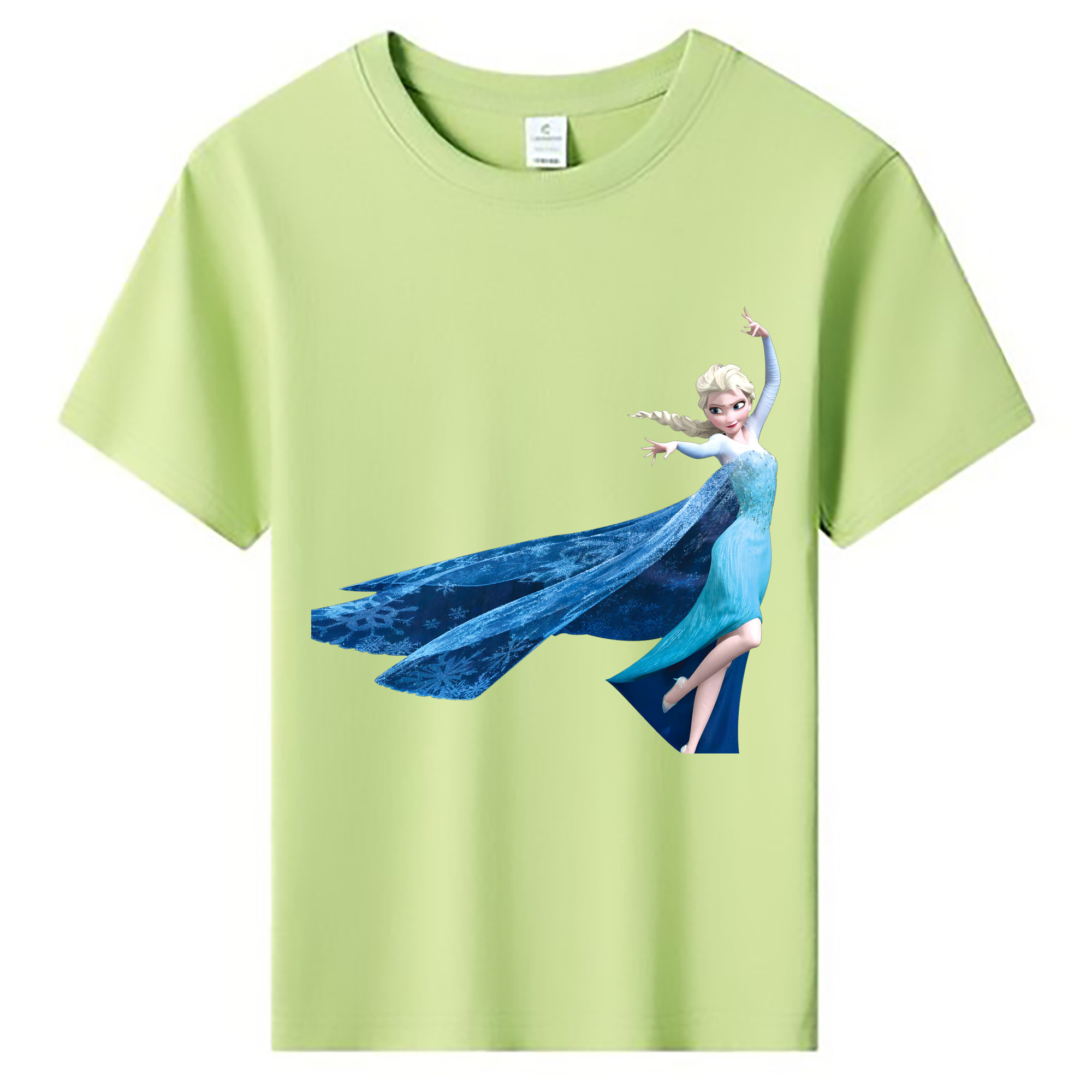 （画像用） アナと雪の女王 アンナ エルサ Frozen Anna Elsa 綿100％キッズTシャツ（フロントプリント）